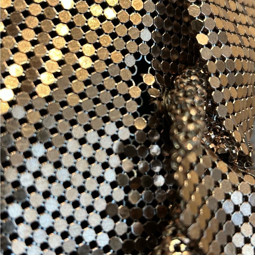 RABANNE Gold Chainmail Drapé Pression Dress, size 38 - Picture 12 of 12